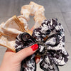 Printed Bow Handmade Cloth Hair Accessories For Girls Hair Ring Head Tie Hair Rope
