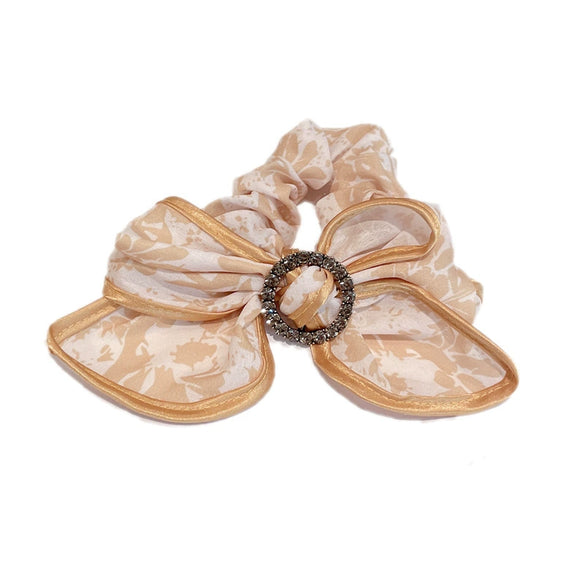 Printed Bow Handmade Cloth Hair Accessories For Girls Hair Ring Head Tie Hair Rope