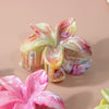 Ps Material Flower Style Baking Paint Grip Hair Clip