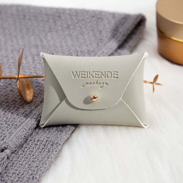 Pu Imitation Leather Jewelry Storage Bag For Ring And Necklace Packaging
