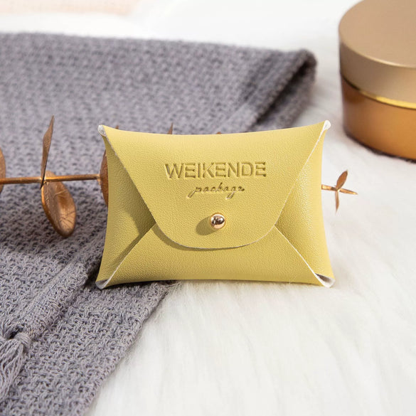 Pu Imitation Leather Jewelry Storage Bag For Ring And Necklace Packaging