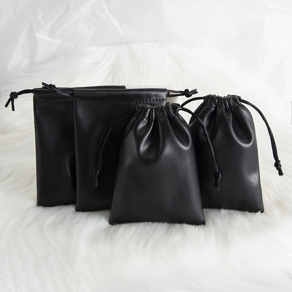 Pu Leather Jewelry Storage Bag Drawstring Packaging Bag