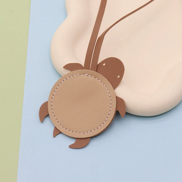 Pu Leather Turtle Pendant Modern And Minimalist Style For Bag Or Car Hanging