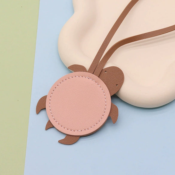 Pu Leather Turtle Pendant Modern And Minimalist Style For Bag Or Car Hanging