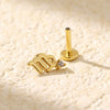 Puncture Earrings S925 Silver Constellation Pattern Electroplated Unisex
