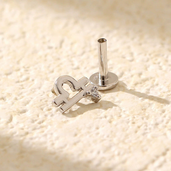 Puncture Earrings S925 Silver Constellation Pattern Electroplated Unisex