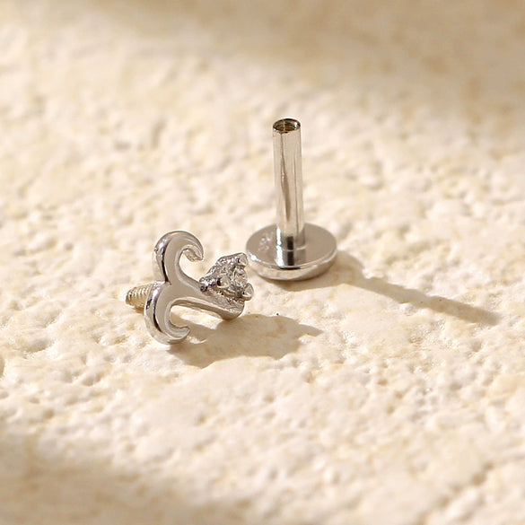 Puncture Earrings S925 Silver Constellation Pattern Electroplated Unisex