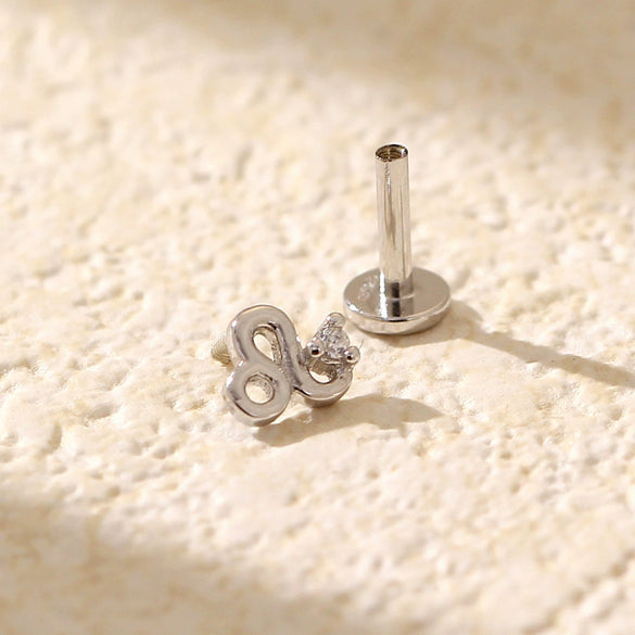 Puncture Earrings S925 Silver Constellation Pattern Electroplated Unisex