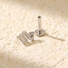 Puncture Earrings S925 Silver Constellation Pattern Electroplated Unisex