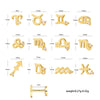 Puncture Earrings S925 Silver Constellation Pattern Electroplated Unisex