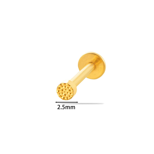 Puncture Earrings Titanium Alloy Heart Shape Electroplating For Women