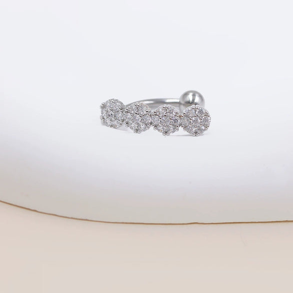 Puncture Jewelry Belly Button Ring Zinc Alloy Heart Shape Unisex