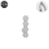Puncture Jewelry Belly Button Ring Zinc Alloy Heart Shape Unisex