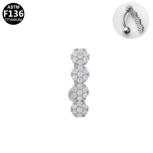 Puncture Jewelry Belly Button Ring Zinc Alloy Heart Shape Unisex