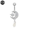 Puncture Jewelry Belly Button Ring Zinc Alloy Heart Shape Unisex