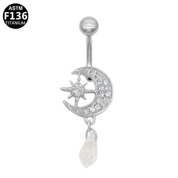 Puncture Jewelry Belly Button Ring Zinc Alloy Heart Shape Unisex
