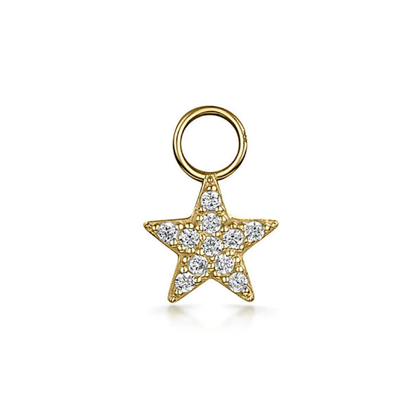 Puncture Jewelry Pendant Copper Stars Sun And Moon Clouds Universe Electroplated