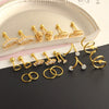 Puncture Jewelry Set Stainless Steel Star Fashion Earrings Ear Clip Ear Nail Cartilage Ear Bone