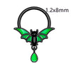 Puncture Jewelry Stainless Steel And Copper Bat Nose Ring Inverted Belly Button Ring Breast Ring Industrial Earrings Geometric Style Electroplated Unisex