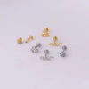 Puncture Jewelry Stainless Steel Flower Insect Snake Shape Electroplated For Women