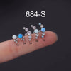 Puncture Jewelry Stainless Steel Geometric Electroplating For Women