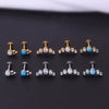 Puncture Jewelry Stainless Steel Geometric Electroplating For Women
