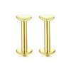 Puncture Jewelry Stainless Steel Heartshaped Lip Nail With Zircon And Electroplating Treatment