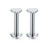 Puncture Jewelry Stainless Steel Heartshaped Lip Nail With Zircon And Electroplating Treatment