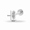 Puncture Jewelry Titanium Alloy Drop Shape Electroplated For Women