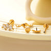 Puncture Jewelry Titanium Alloy Drop Shape Electroplated For Women