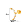 Puncture Jewelry Titanium Alloy Drop Shape Electroplated For Women
