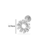 Puncture Jewelry Titanium Alloy Flower Style Electroplated For Women