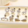 Puncture Jewelry Titanium Alloy Flower Style Electroplated For Women