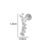 Puncture Jewelry Titanium Alloy Flower Style Electroplated For Women