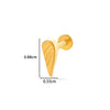Puncture Jewelry Titanium Alloy Flower Style Electroplated For Women