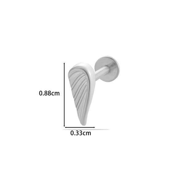 Puncture Jewelry Titanium Alloy Flower Style Electroplated For Women