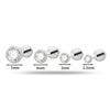 Puncture Jewelry Titanium Alloy Geometric Electroplated Zircon Lip Nail Tragium Ear Nail
