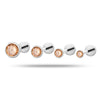 Puncture Jewelry Titanium Alloy Geometric Electroplated Zircon Lip Nail Tragium Ear Nail