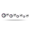 Puncture Jewelry Titanium Alloy Geometric Electroplated Zircon Lip Nail Tragium Ear Nail