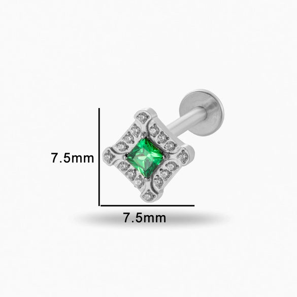Puncture Jewelry Titanium Alloy Heart Shape Electroplated For Women