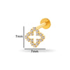Puncture Jewelry Titanium Alloy Heart Shape Electroplated Pendant For Women