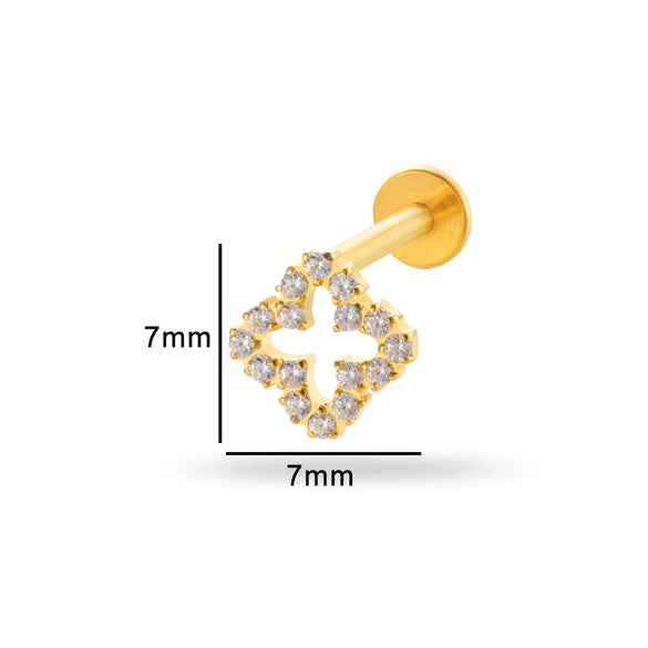 Puncture Jewelry Titanium Alloy Heart Shape Electroplated Pendant For Women