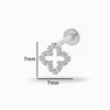 Puncture Jewelry Titanium Alloy Heart Shape Electroplated Pendant For Women