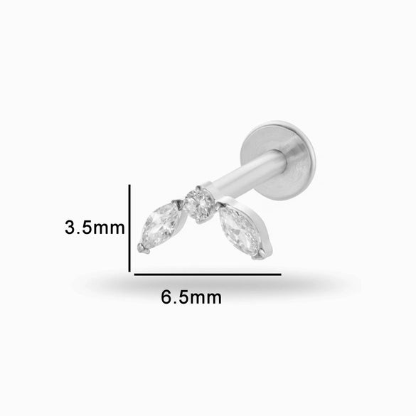 Puncture Jewelry Titanium Alloy Heart Shape Electroplated Pendant For Women