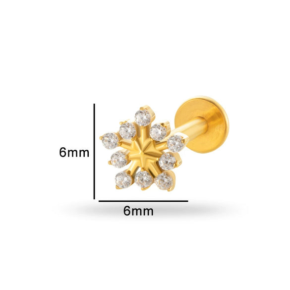 Puncture Jewelry Titanium Alloy Heart Shape Electroplated Pendant For Women