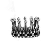 Punk Crown Titanium Steel Polishing None 18K Gold Plated Rhodium Plated Men'S Rings