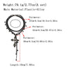 Punk Dark Cross Pendant Necklace Plastic Alloy Geometric Electroplating Women's Jewelry