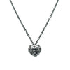 Punk Dark Style Titanium Steel Heart Shape Pendant Necklace