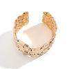 Punk Exaggerated Metal Hemp Alloy Bracelet With Electroplating For Female Hip Hop Style