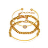 Punk Geometric Alloy Bracelet Set With Electroplating Treatment For Women